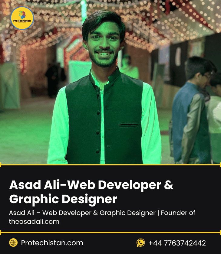 Asad Ali-Web Developer & Graphic Designer