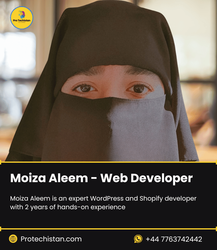 Moiza Aleem – Web Developer