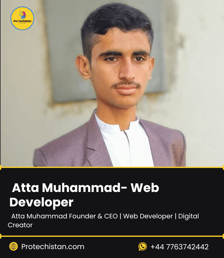 Atta Muhammad- Web Developer